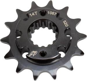 Lightweight Steel Sprocket Black, Zinc, 1, nordicamoto.ro