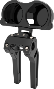 Dual Gauge Mount For Performance Risers Black, 3, nordicamoto.ro