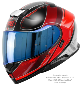 SHOEI NEOTEC3 SHARPEN TC-1 felhajtható sisak, fekete/fehér/piros, XS, 3, nordicamoto.ro