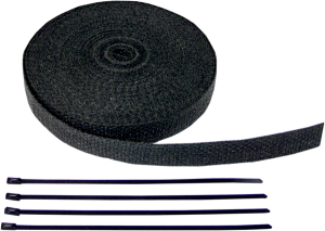 Fiberglass Exhaust Wrap Kit Black, 1, nordicamoto.ro