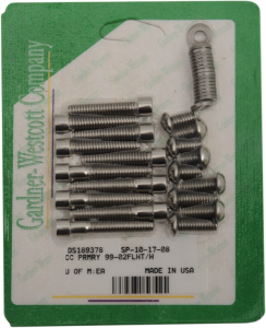 Bolt Kit Stainless Steel, Polished, 1, nordicamoto.ro