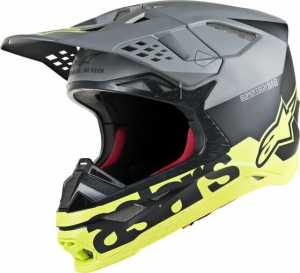 Helmet Sm8 Rdm Wt-bk-g Xs Black, Gloss, Gray, White 