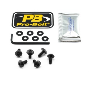 Screen Bolt Aluminium Black