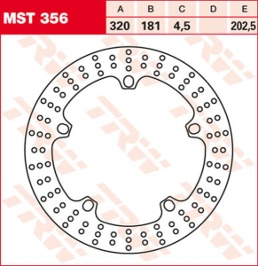 Round Fixed Brake Rotor Larger Than 300mm, 3, nordicamoto.ro