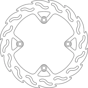 Flame sorozatú hátsó rotor, ezüst, 2, nordicamoto.ro