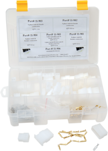 Universal Connector Kit White, 2, nordicamoto.ro