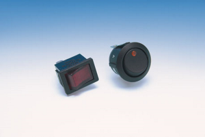 Amber Illuminated Round Switch Black, 1, nordicamoto.ro