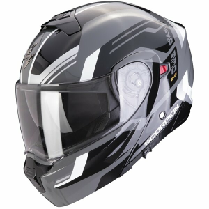 Casca moto flip-up SCORPION EXO 930 EVO SIKON Alb/Argintiu XL, 4, nordicamoto.ro