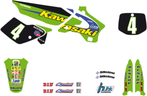 Graphics Kit Black, Green, White, 2, nordicamoto.ro