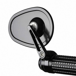 Handlebar End Mirror Black, 4, nordicamoto.ro