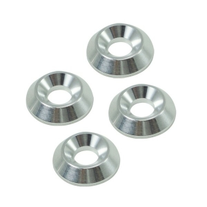 Flat Head Trim Washers Silver