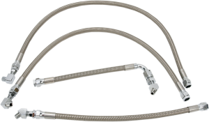 Stainless Steel Braided Oil Line Kit Stainless Steel