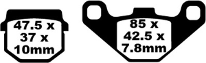 Sfa Series Organic Scooter Brake Pads, 1, nordicamoto.ro