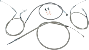 Stainless Handlebar Cable/line Kit Silver, 1, nordicamoto.ro