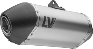 Lv-14 rozsdamentes acél csúsztatható kipufogódob, fekete
