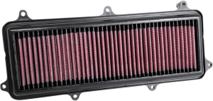 High-flow Air Filter Black, Red, 4, nordicamoto.ro
