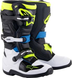 Alpinestars Tech 7S gyermekcsizma, sárga/fehér/kék/fekete