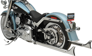 Fishtail True Dual Exhaust System Chrome