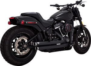 Big Shots Staggered 2-into-2 Exhaust System Black, 5, nordicamoto.ro