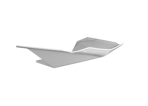 *SPI Skid Plate "Sport Series" Ski-Doo Rev Gen 4 White