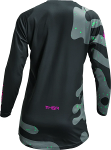 Tricou Dama Thor Sector Disguise Gray/Pink XS, 4, nordicamoto.ro