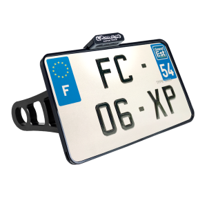 License Plate Side Mounts White