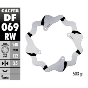 Honda CR 125/250R Galfer barázdált hátsó féklemez, nordicamoto.ro