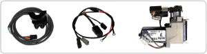 Air-a V-rod Adjustable Air Suspension Black, Anodized