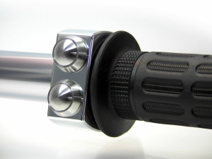 Mo-switch Push-button Housing Black, Polished, Stainless Steel, 1, nordicamoto.ro