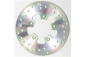 Round D-series Scooter Brake Rotor Silver, Stainless Steel