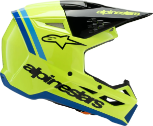 Alpinestars S-Mm3 Radium Black/Blue/Yellow M gyermek sisak, 4, nordicamoto.ro
