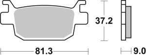Ms Scooter Maxi Sintered Brake Pads