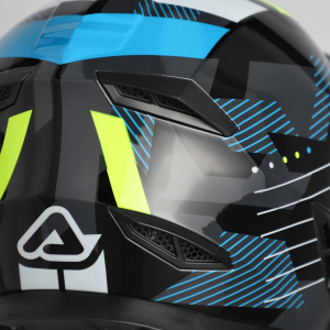 Acerbis Rider teljes arcú gyermek sisak, fekete/fluoreszkáló sárga, M-es méret, 4, nordicamoto.ro