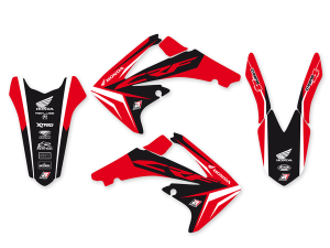 Graphics Kit With Seat Cover Black, Red, 2, nordicamoto.ro