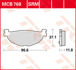 Srm Series Sindered Scooter Brake Pads