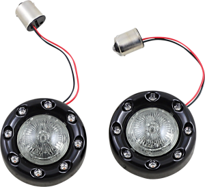 Probeam® Bullet Ringz 1156 Rear Turn Signals Black, 4, nordicamoto.ro