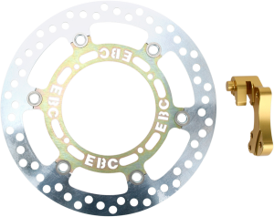 Os Series Supercross Contour Front Oversize Brake Rotor Gold, Silver, Stainless Steel