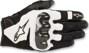 Alpinestars SMX-1 Air V2 textil kesztyű, fekete/fehér