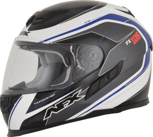 Fx-105 Thunderchief Street Helmet Black/white/blue 2x-large Black, Blue, White 2XL, 1, nordicamoto.ro