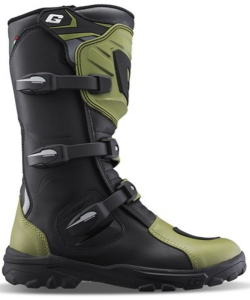 Gaerne G-ADVENTURE AQUATECH csizma, fekete/zöld, 44-es méret, 1, nordicamoto.ro