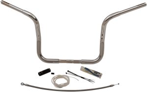 1-1/4(r) Ez Install Round Top Handlebar Kit Silver, 4, nordicamoto.ro
