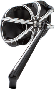 Caged Series Mirror Chrome, Anodized Black, 3, nordicamoto.ro