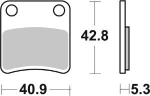 Hf Street Ceramic Organic Brake Pads