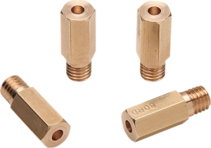 A-bax Precision Keihin-style Hex Head (cr Prefix) Main Jet Brass