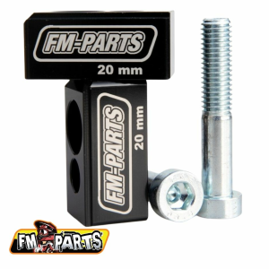 Fm-Parts gyártmányú KTM / HSQ / Gas Gas 20 mm-es fekete kormányemelők