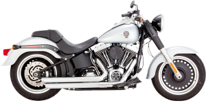 Big Shots Staggered 2-into-2 Exhaust System Chrome, 1, nordicamoto.ro