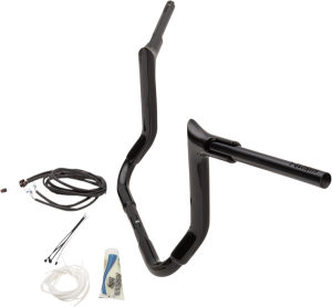 1-1/2(r) Ez Install Pointed Top Handlebar Kit Black, 2, nordicamoto.ro