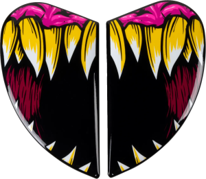 Placi laterale viziera Casca Icon Airform Black/Red/Yellow