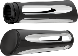Ness-tech® Deep Cut Billet Grips Black