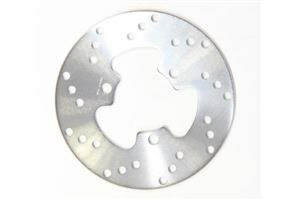 Round D-series Fixed Offroad Brake Rotor Silver, Stainless Steel